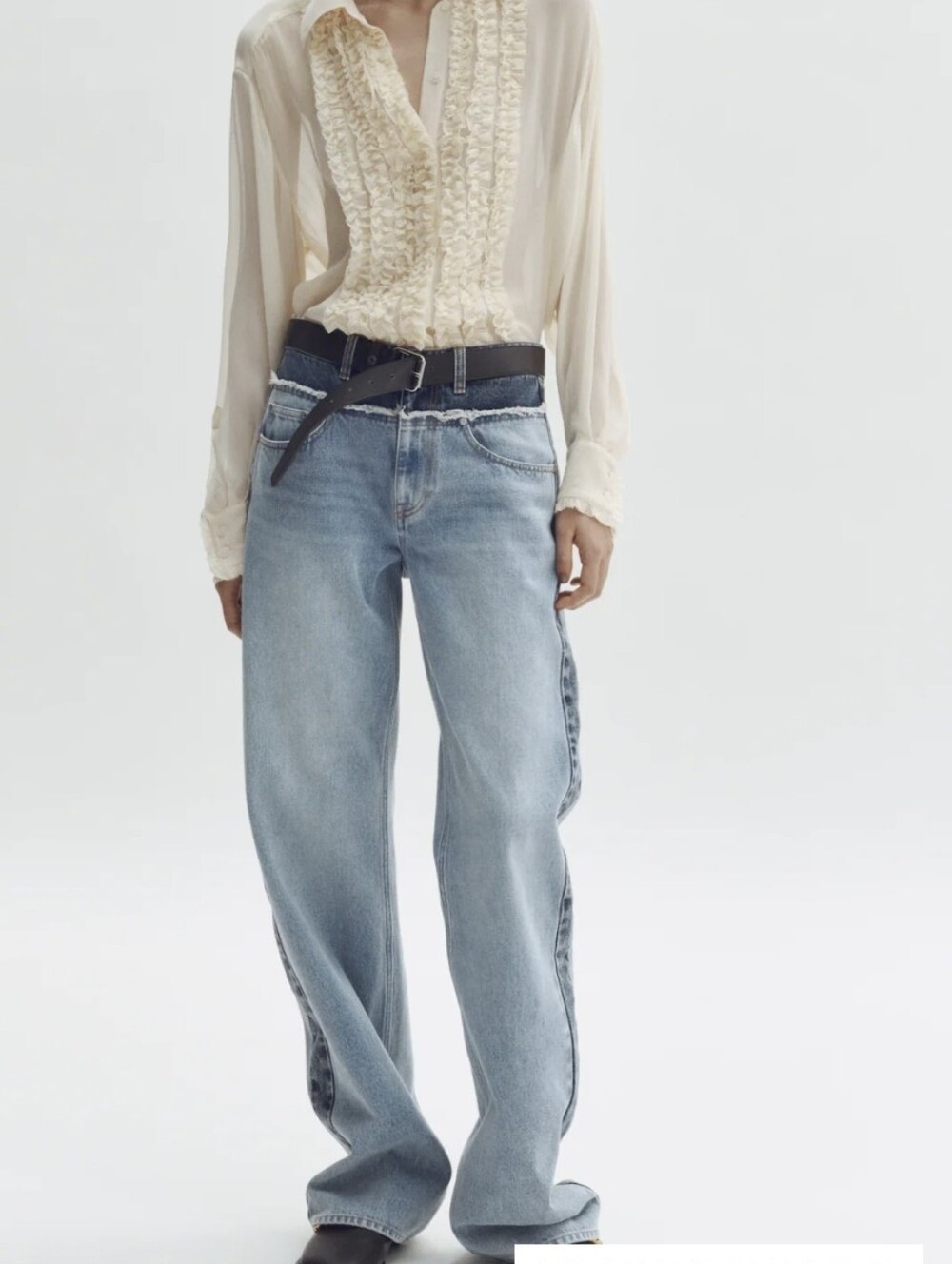 Stella McCartney Light Blue Wide-Leg Denim Jeans